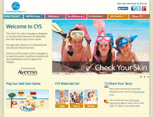 Tablet Screenshot of checkyourskin.net